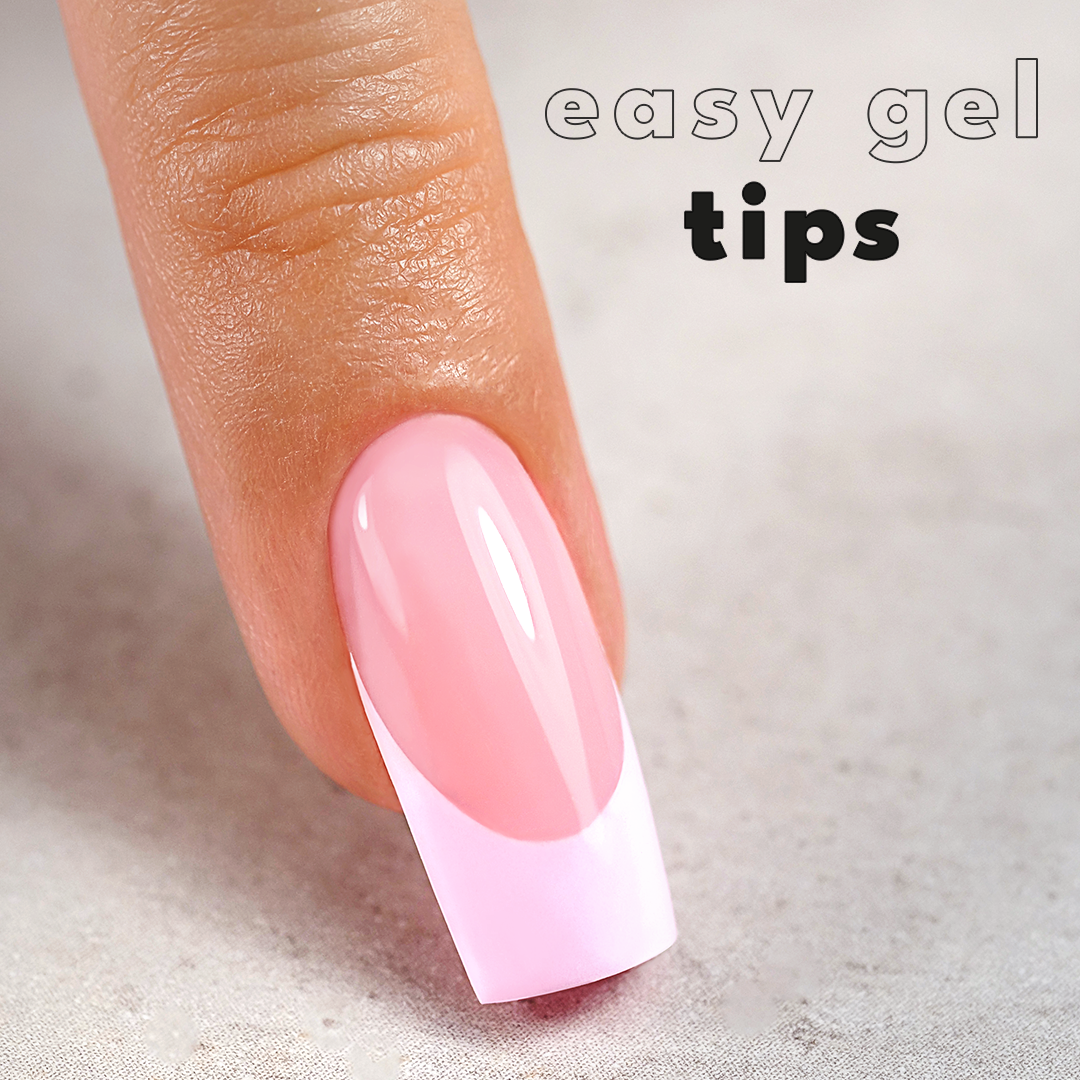 tipsy na paznokciach - idealny manicure - Easy Gel Tips